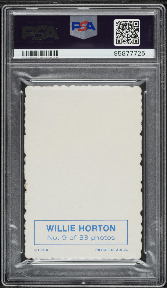 1969 Topps Deckle Edge Willie Horton #9 PSA 3 VG