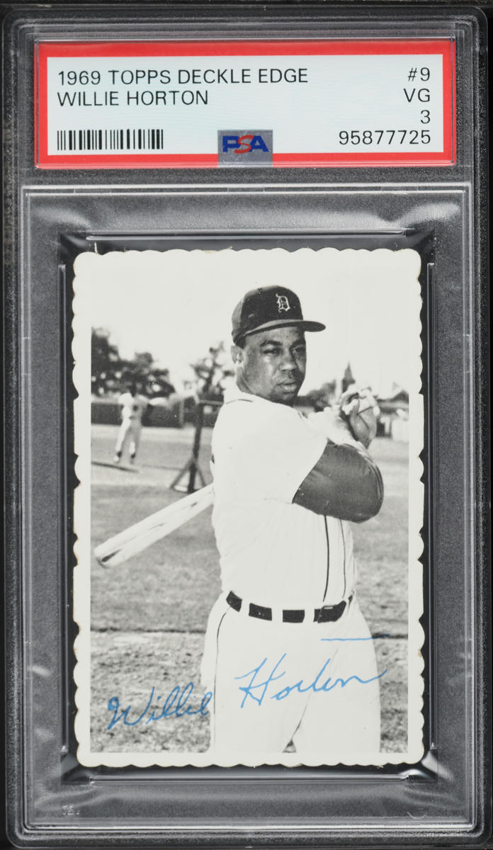 1969 Topps Deckle Edge Willie Horton #9 PSA 3 VG
