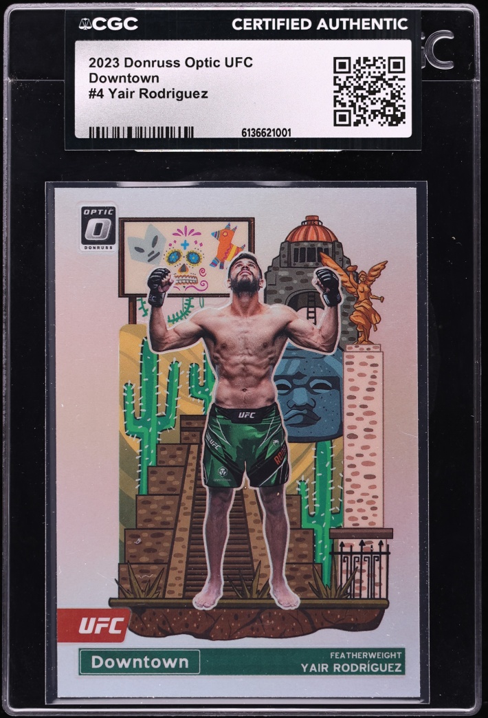2023 Donruss Optic UFC Downtown Prizm Yair Rodriguez #4 CGC AUTH