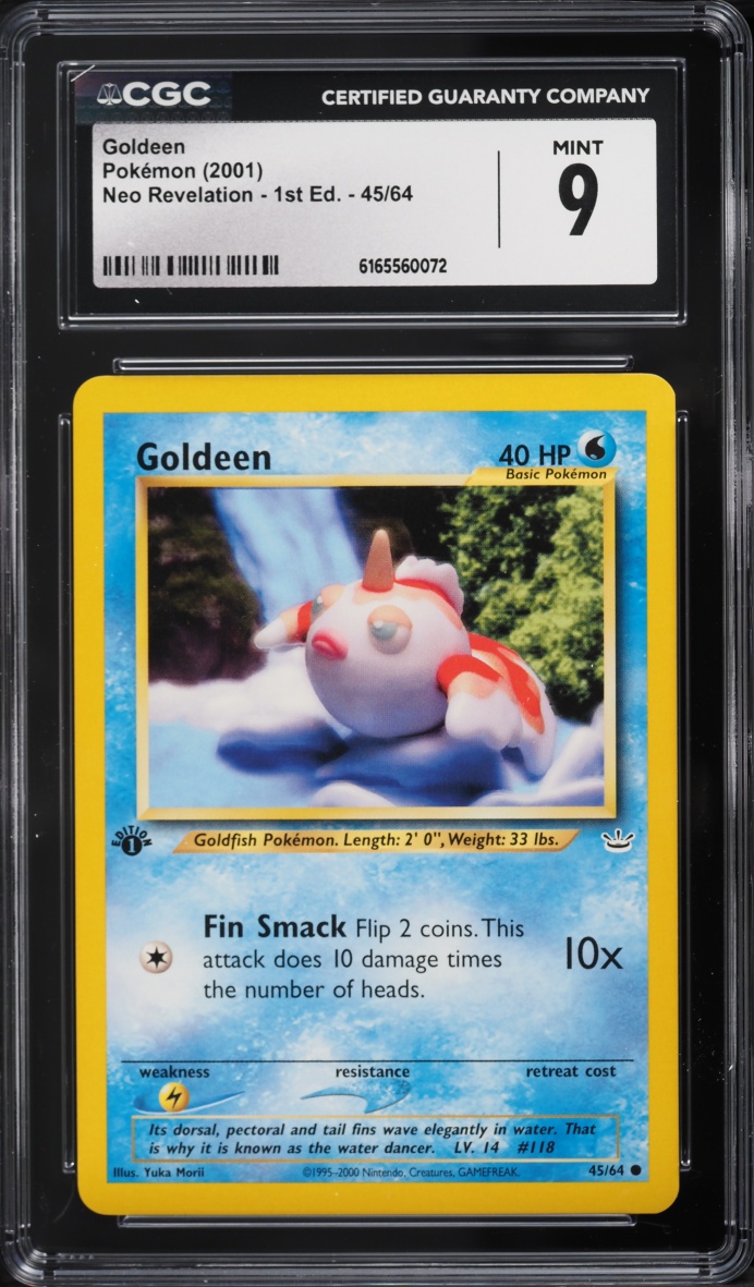 2001 Pokemon Neo Revelation 1st Edition Goldeen #45 CGC 9 MINT