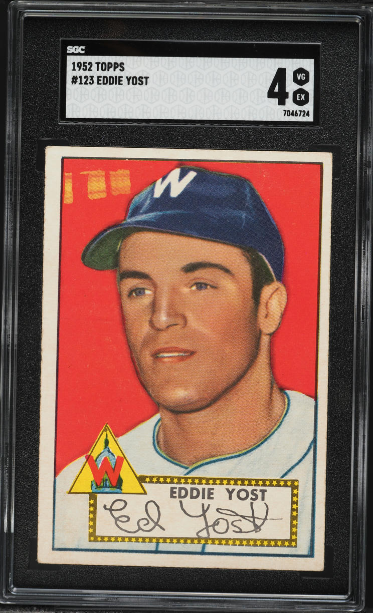 1952 Topps Eddie Yost #123 SGC 4 VGEX