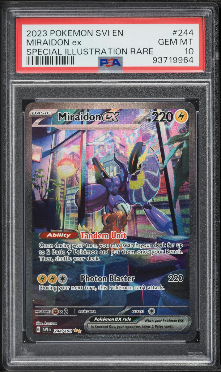 2023 Pokemon Scarlet & Violet SIR Miraidon ex #244 PSA 10 GEM MINT
