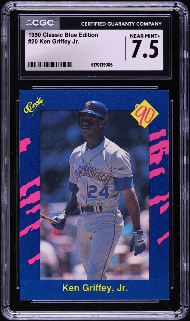 1990 Classic Blue Edition Ken Griffey Jr. #20 CGC 7.5 NRMT+