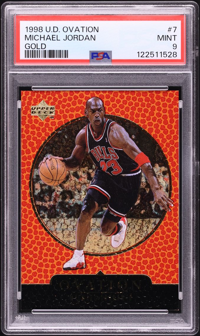1998 Upper Deck Ovation Gold Michael Jordan /1000 #7 PSA 9 MINT