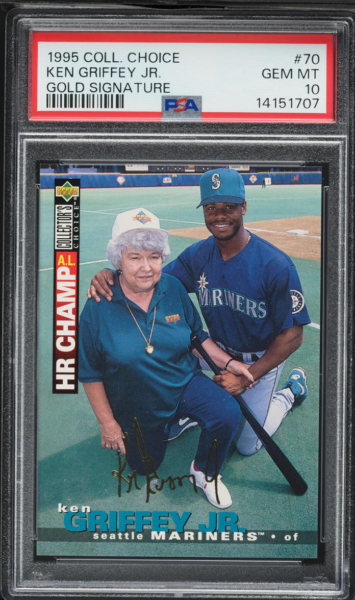 1995 Collector's Choice Gold Signature Ken Griffey Jr. #70 PSA 10 GEM MINT