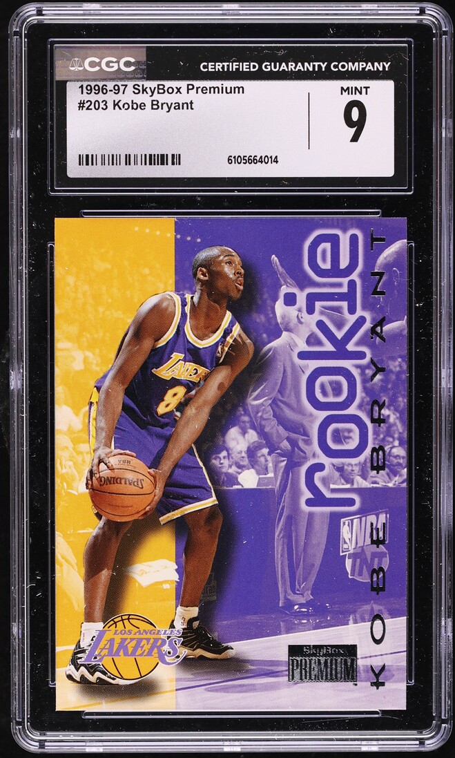 1996 Skybox Premium Kobe Bryant ROOKIE #203 CGC 9 MINT