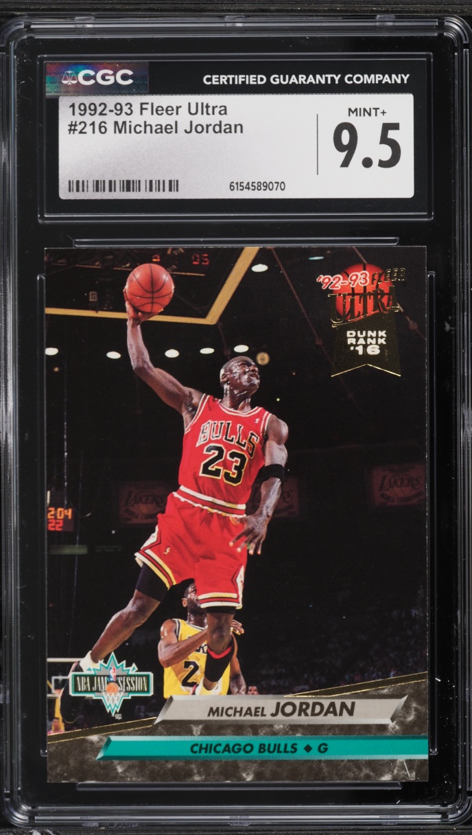 1992 Ultra Basketball Michael Jordan #216 CGC 9.5 MINT+