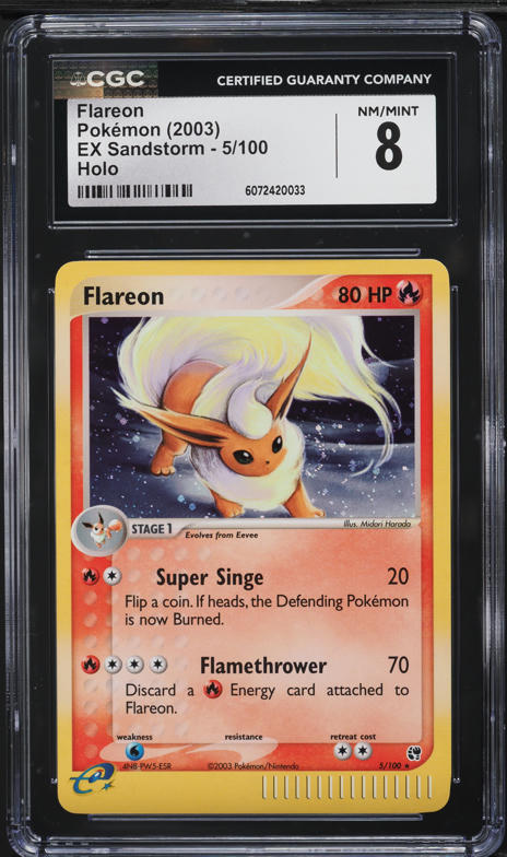 ポケモンカードゲーム Pokemon 2003 EX Sand Storm Arcanine #15 Pokemon Card Arcanine 15/100 Reverse Holo EX Sandstorm PSA 9
