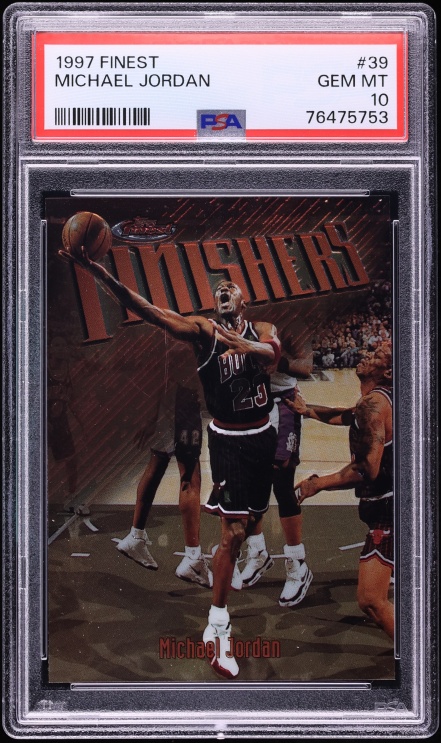 1997 Finest Basketball Michael Jordan #39 PSA 10 GEM MINT
