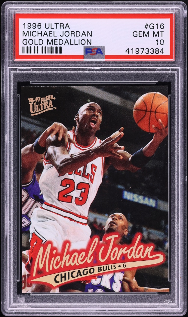 1996 Ultra Gold Medallion Michael Jordan #G16 PSA 10 GEM MINT