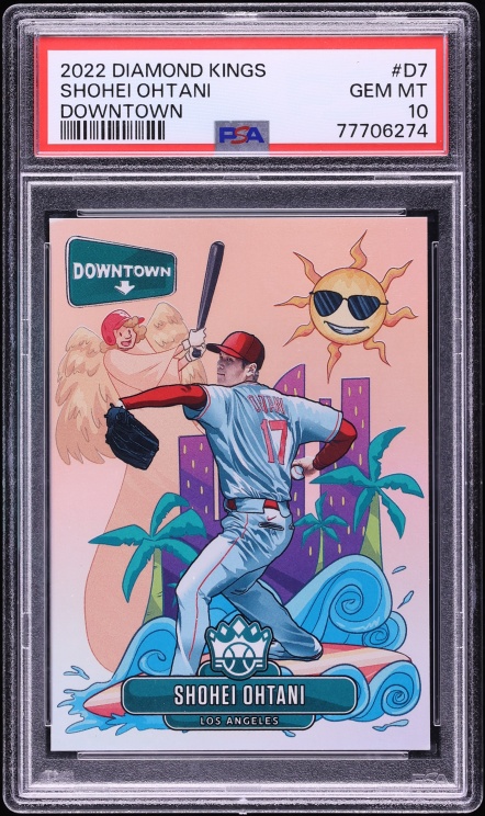 2022 Panini Diamond Kings Downtown Shohei Ohtani #D7 PSA 10 GEM MINT