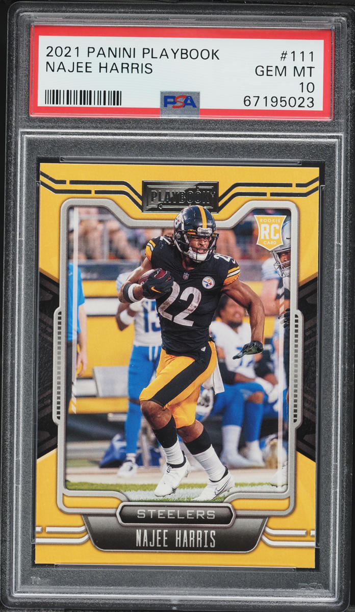 2021 Panini Playbook Najee Harris ROOKIE #111 PSA 10 GEM MINT