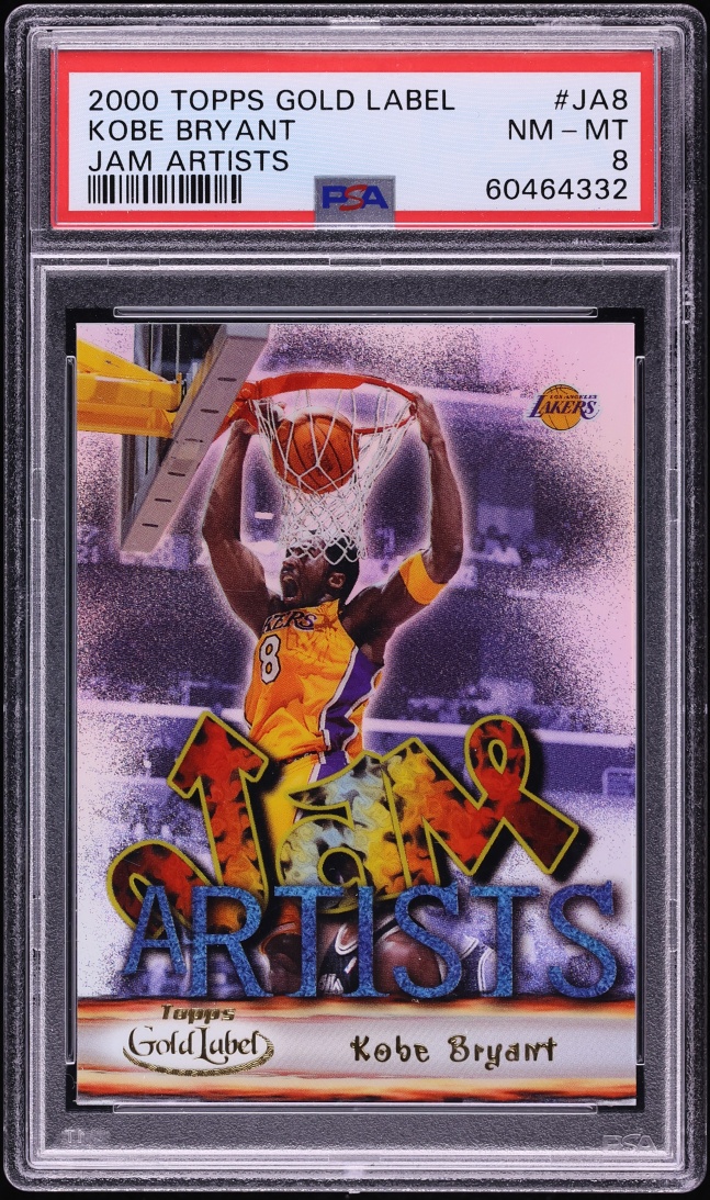 2000 Topps Gold Label Jam Artists Kobe Bryant #JA8 PSA 8 NM-MT