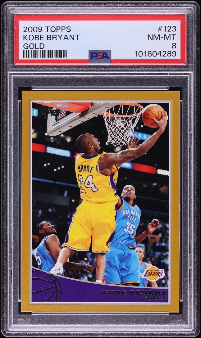 2009 Topps Gold Kobe Bryant /2009 #123 PSA 8 NM-MT