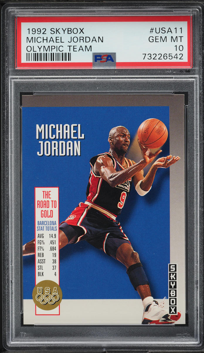 1992 Skybox Olympic Team Michael Jordan #USA11 PSA 10 GEM MINT