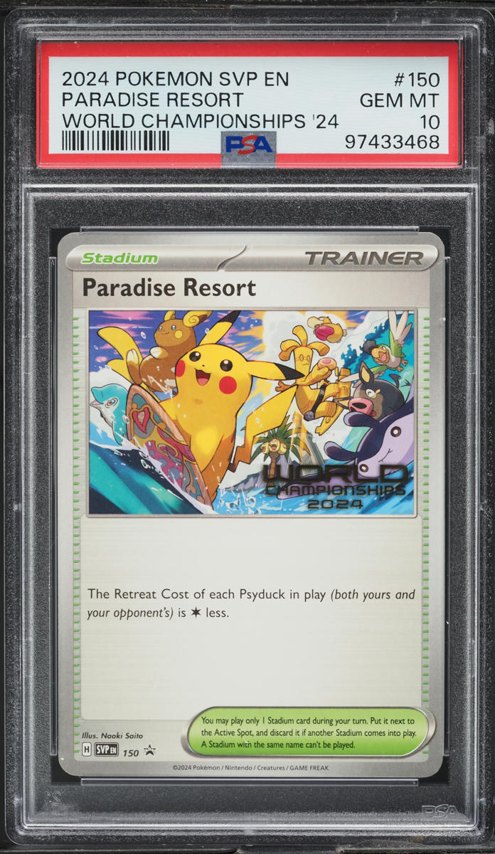 2024 Pokemon SV Black Star World Championships '24 Paradise Resort #150 PSA 10