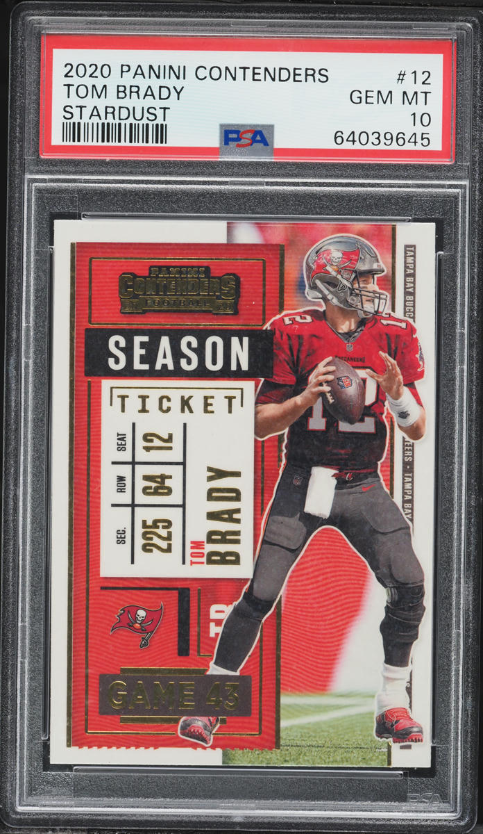 2020 Panini Contenders Stardust Tom Brady #12 PSA 10 GEM MINT