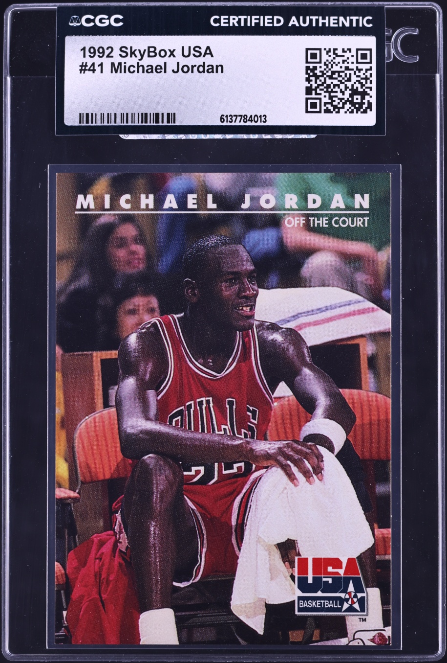 1992 Skybox USA Basketball Michael Jordan #41 CGC AUTH