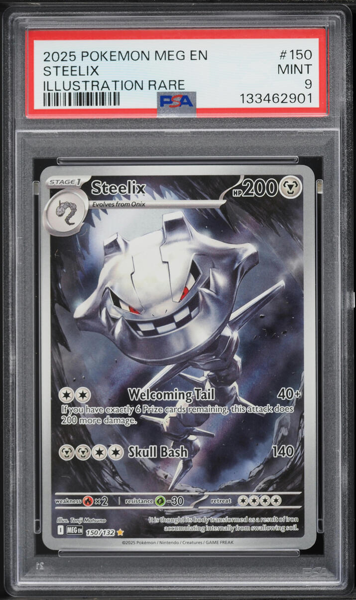 2025 Pokemon Mega Evolution IR Steelix #150 PSA 9 MINT on Fanatics Collect