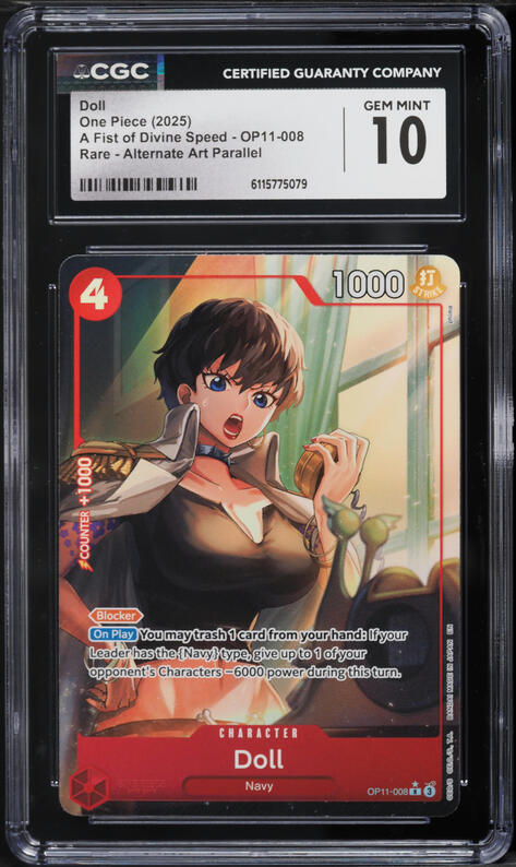 2025 One Piece A Fist Of Divine Speed Alt Art Parallel Doll #OP11