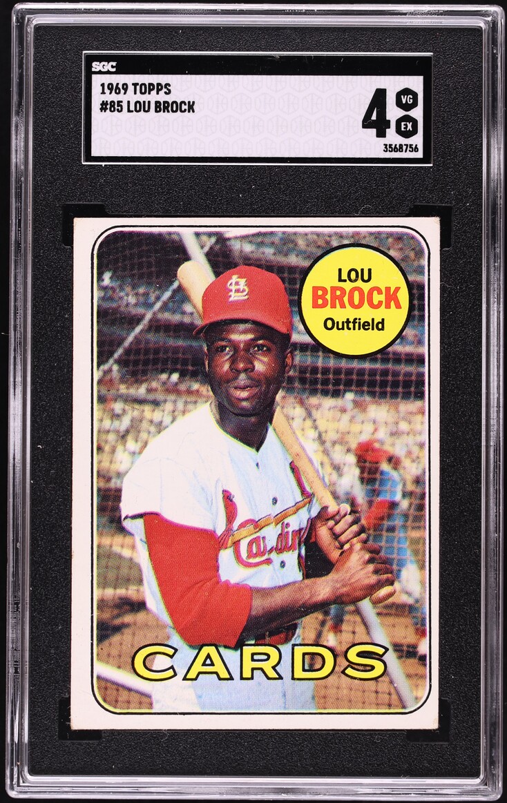 1969 Topps Lou Brock #85 SGC 4 VGEX