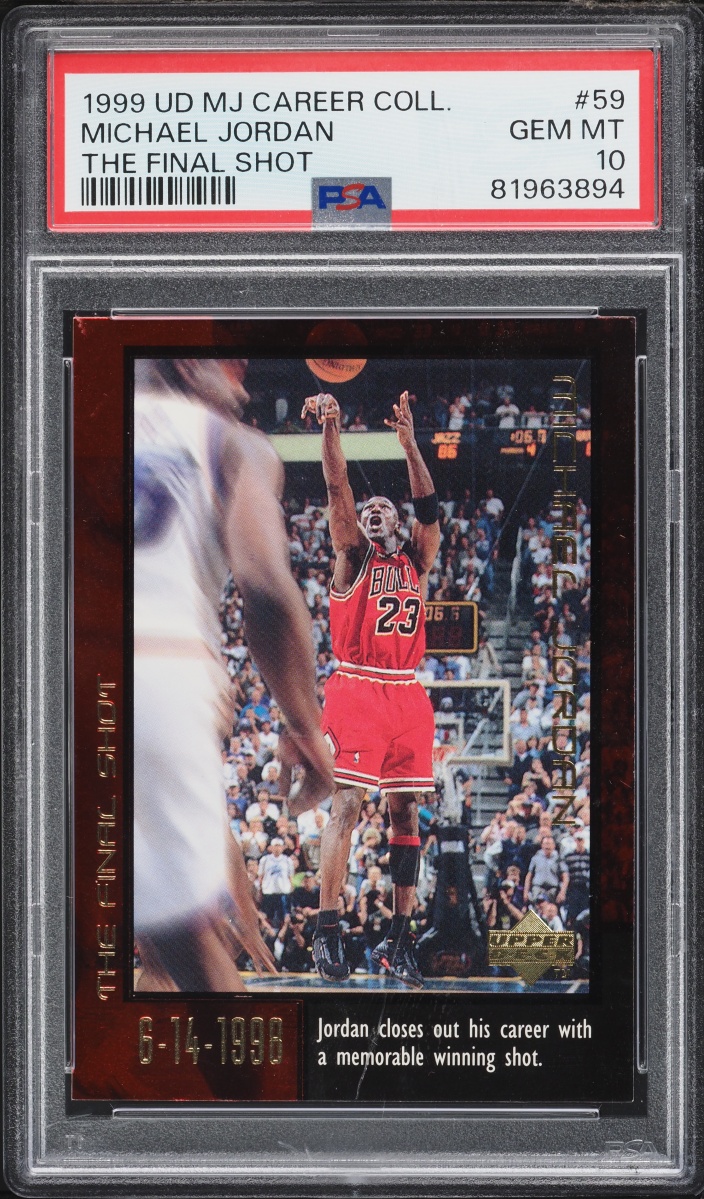 1999 Upper Deck MJ Career Collection The Final Shot Michael Jordan #59 PSA 10 GEM MINT