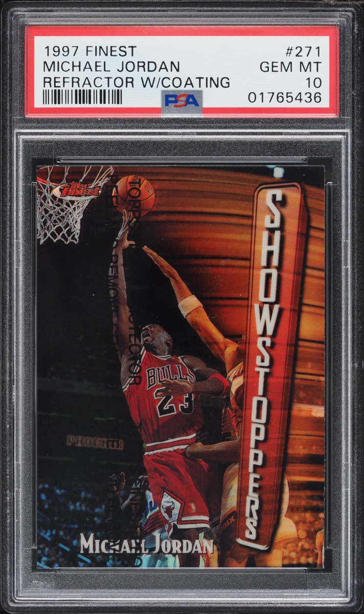 1997 Finest Refractor w/ Coating Michael Jordan #271 PSA 10 GEM MINT