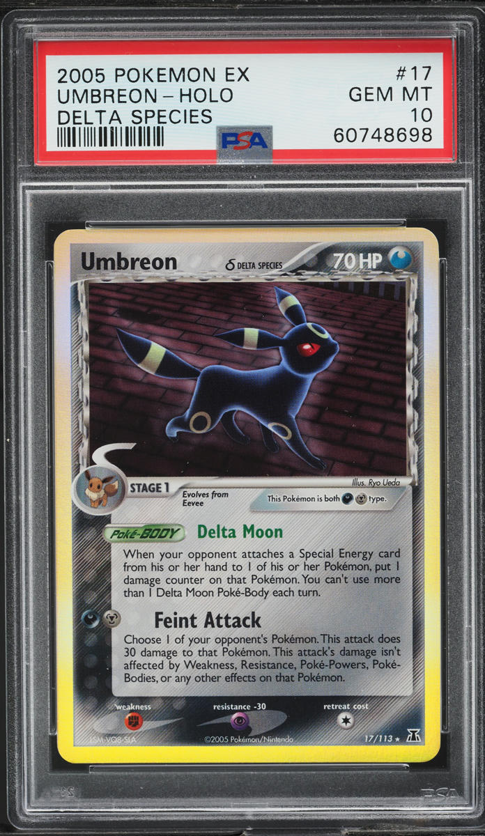 2005 Pokemon EX Delta Species Holo Umbreon #17 PSA 10 GEM MINT