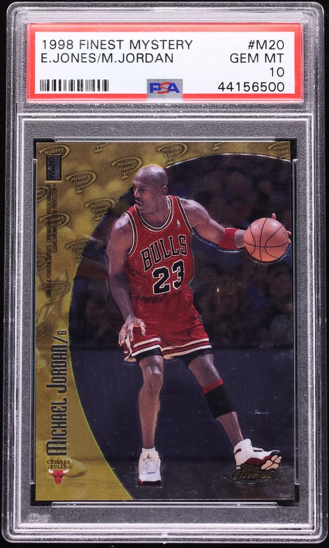 1998 Finest Mystery Eddie Jones & Michael Jordan #M20 PSA 10 GEM MINT
