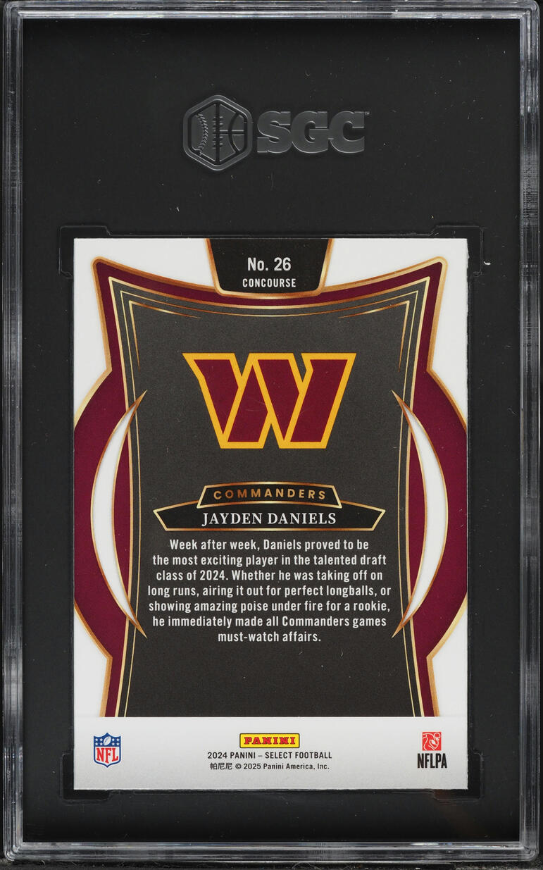 2024 Select Concourse Jayden Daniels ROOKIE #26 SGC 9 MINT