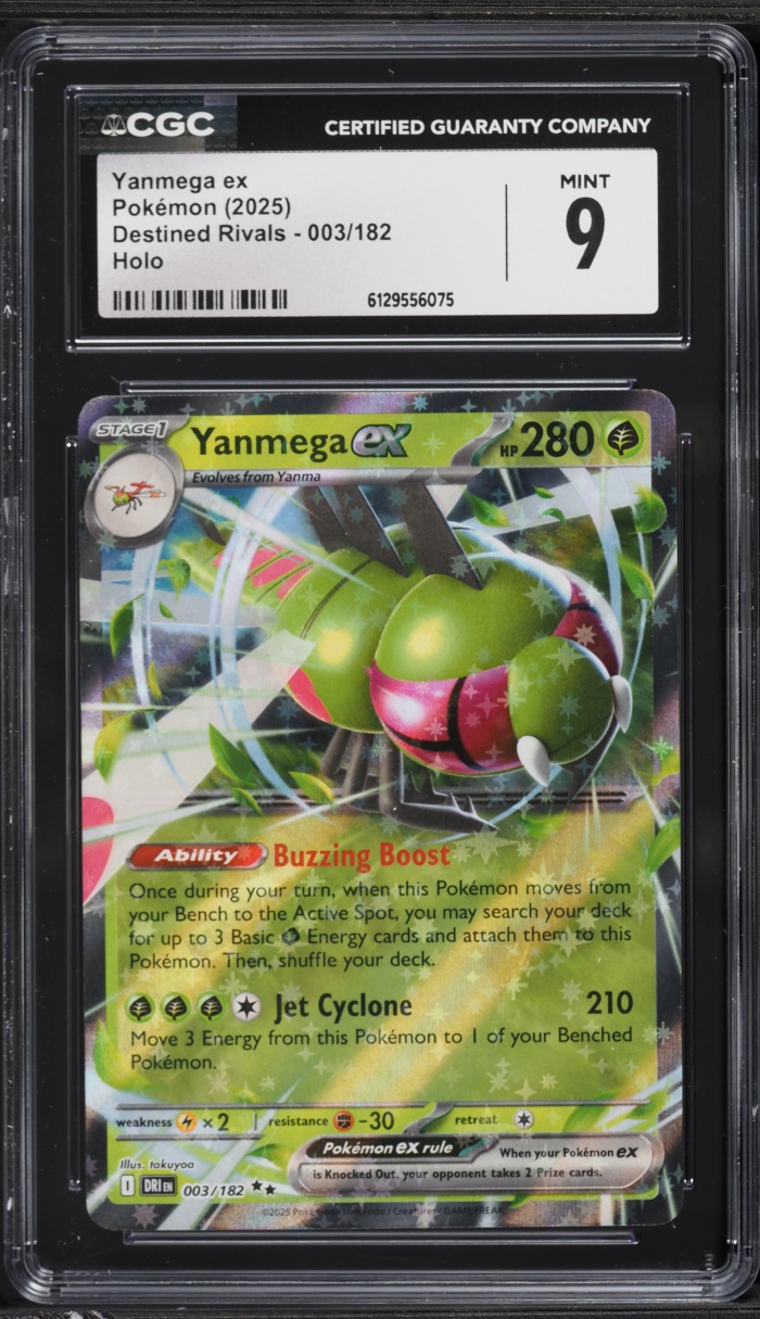 2025 Pokemon Scarlet & Violet Destined Rivals Holo Yanmega ex #3 CGC 9 MINT