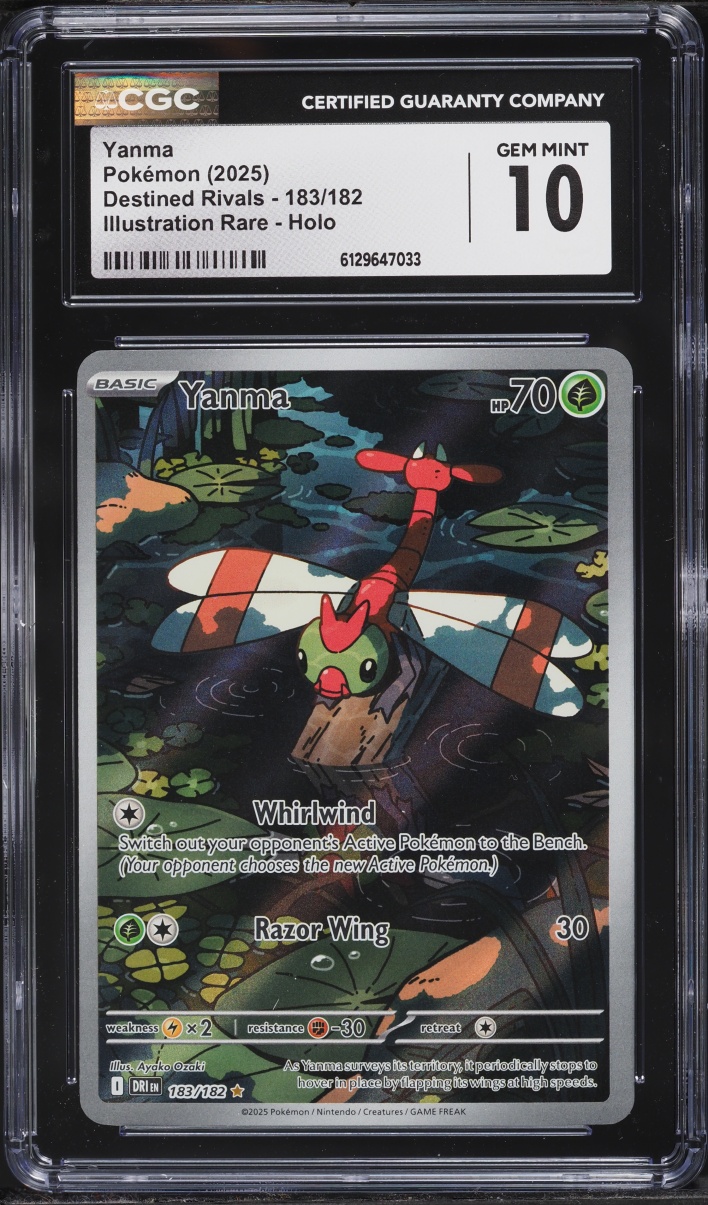 2025 Pokemon Scarlet & Violet Destined Rivals IR Yanma #183 CGC 10 GEM MINT