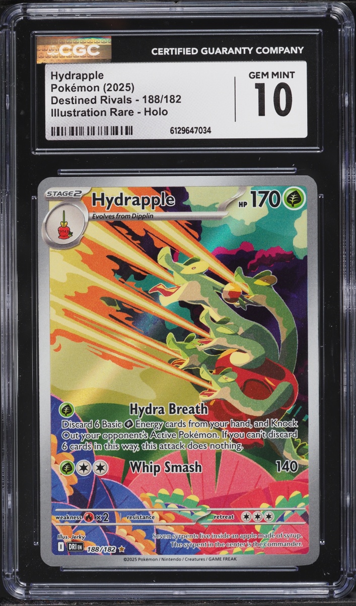 2025 Pokemon Scarlet & Violet Destined Rivals IR Hydrapple #188 CGC 10 GEM MINT