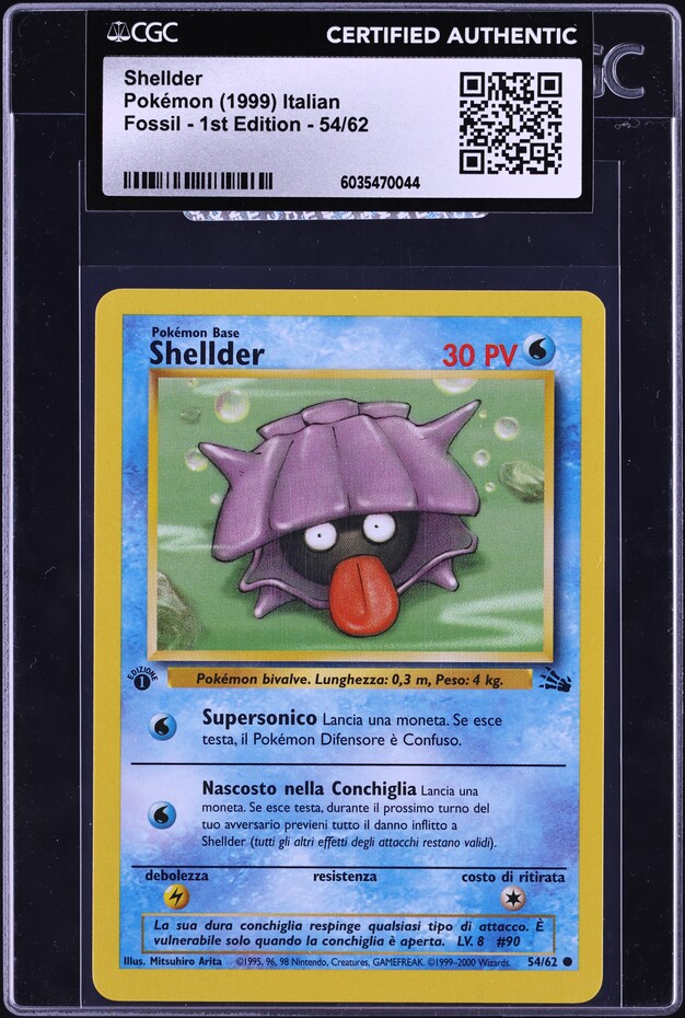 1997 Pokemon Japanese Nintendo GB Pocket Cards Shellder #090 CGC 9