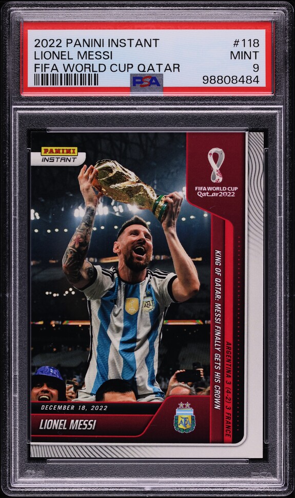 その他 FIFA World Cup 2022 Lionel Messi PSA10 2022 Panini Instant FIFA World Cup Lionel Messi #118 PSA 10 GEM