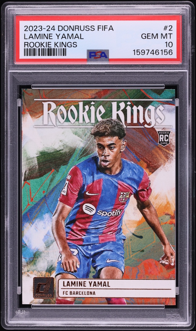 2023 Donruss FIFA Kings Lamine Yamal ROOKIE #2 PSA 10 GEM MINT