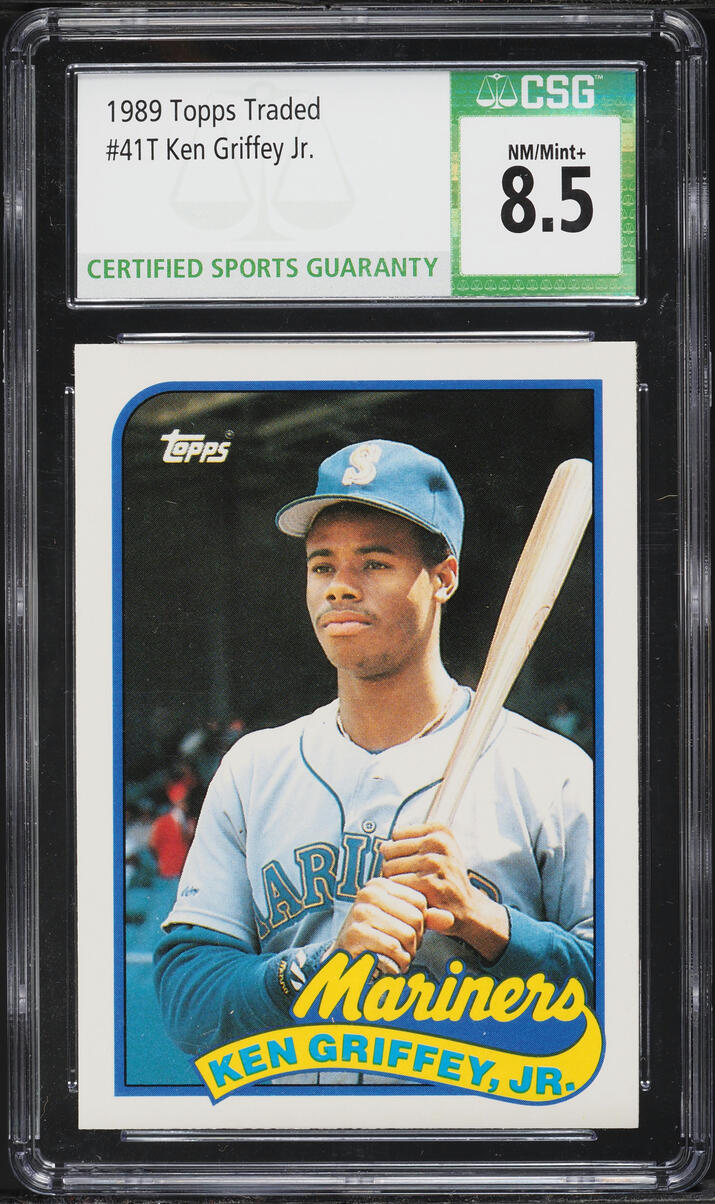 1989 Topps Traded Ken Griffey Jr. ROOKIE #41T CSG 8.5 NM-MT+