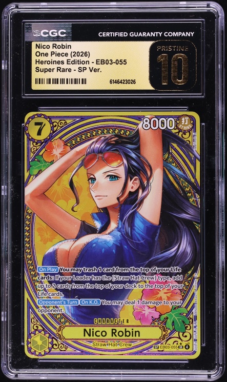 2026 One Piece Heroines Edition SP Ver. Nico Robin #EB03-055 CGC 10 PRISTINE