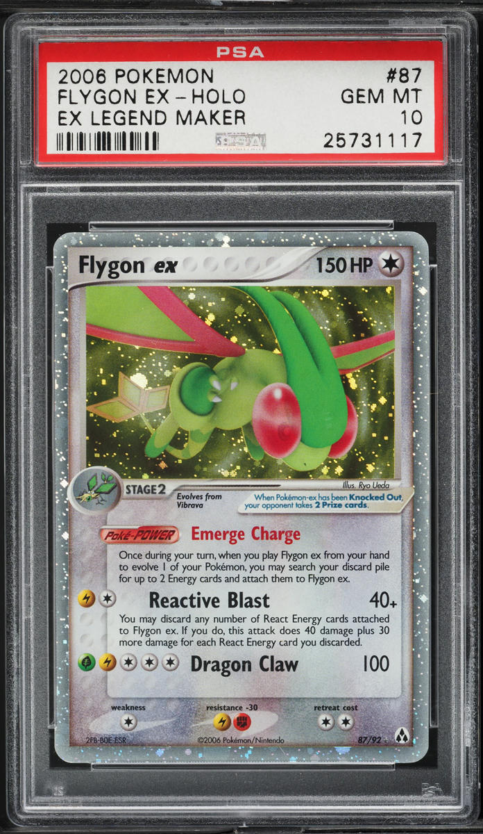 2006 Pokemon EX Legend Maker Holo Flygon ex #87 PSA 10 GEM MINT