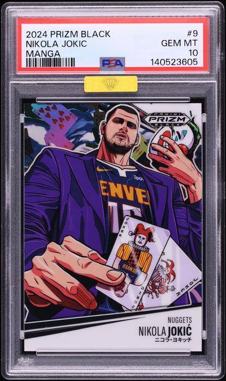2024 Panini Prizm Black Manga Nikola Jokic #9 MBA PSA 10 GEM MINT