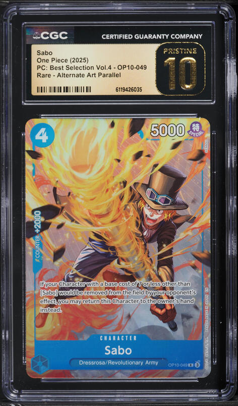 2025 One Piece Japanese Carrying On His Will SEC Sabo #OP13-120