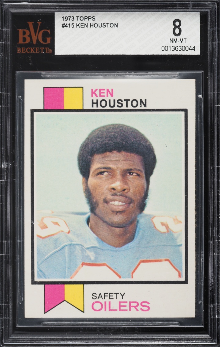 1973 Topps Football Ken Houston #415 BVG 8 NM-MT