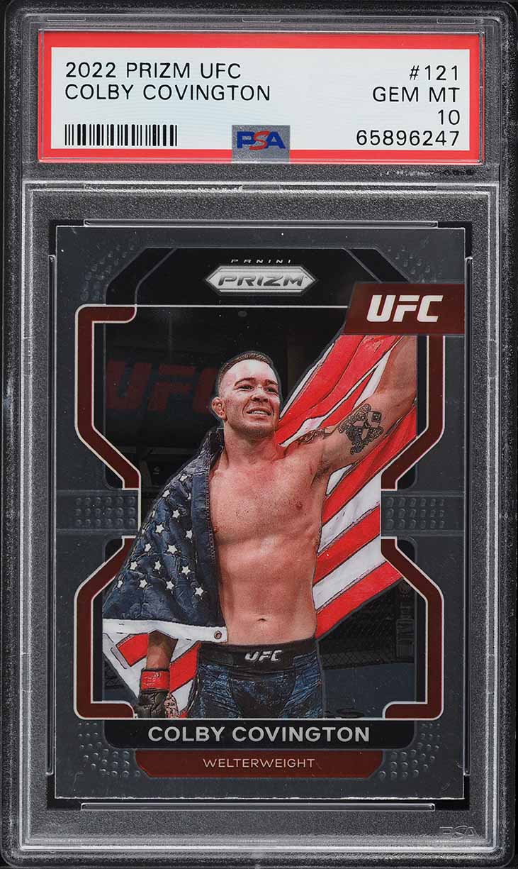 2022 Panini Prizm UFC Colby Covington #121 PSA 10 GEM MINT