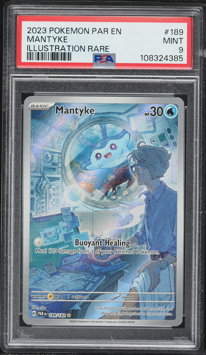 2023 Pokemon Scarlet & Violet Paradox Rift IR Mantyke #189 PSA 9 MINT