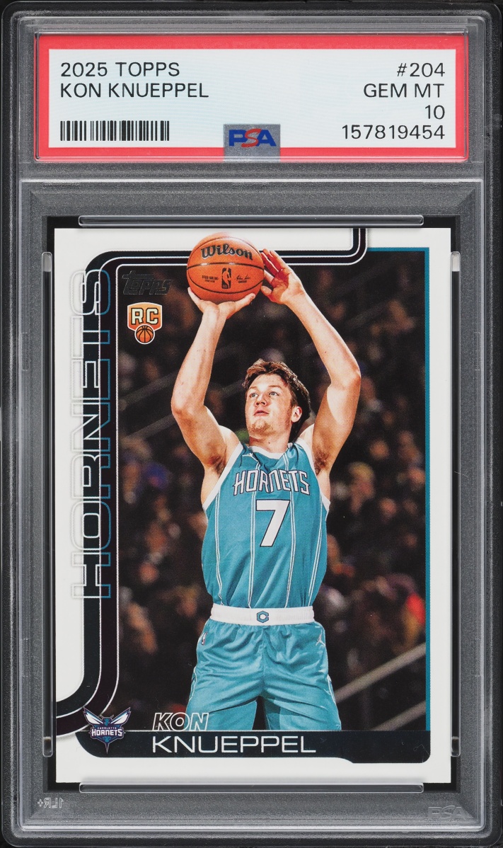 2025 Topps Basketball Kon Knueppel ROOKIE #204 PSA 10 GEM MINT
