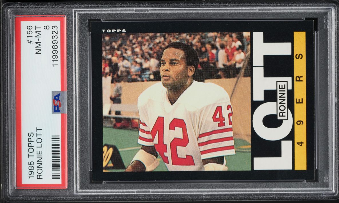 1985 Topps Football Ronnie Lott #156 PSA 8 NM-MT