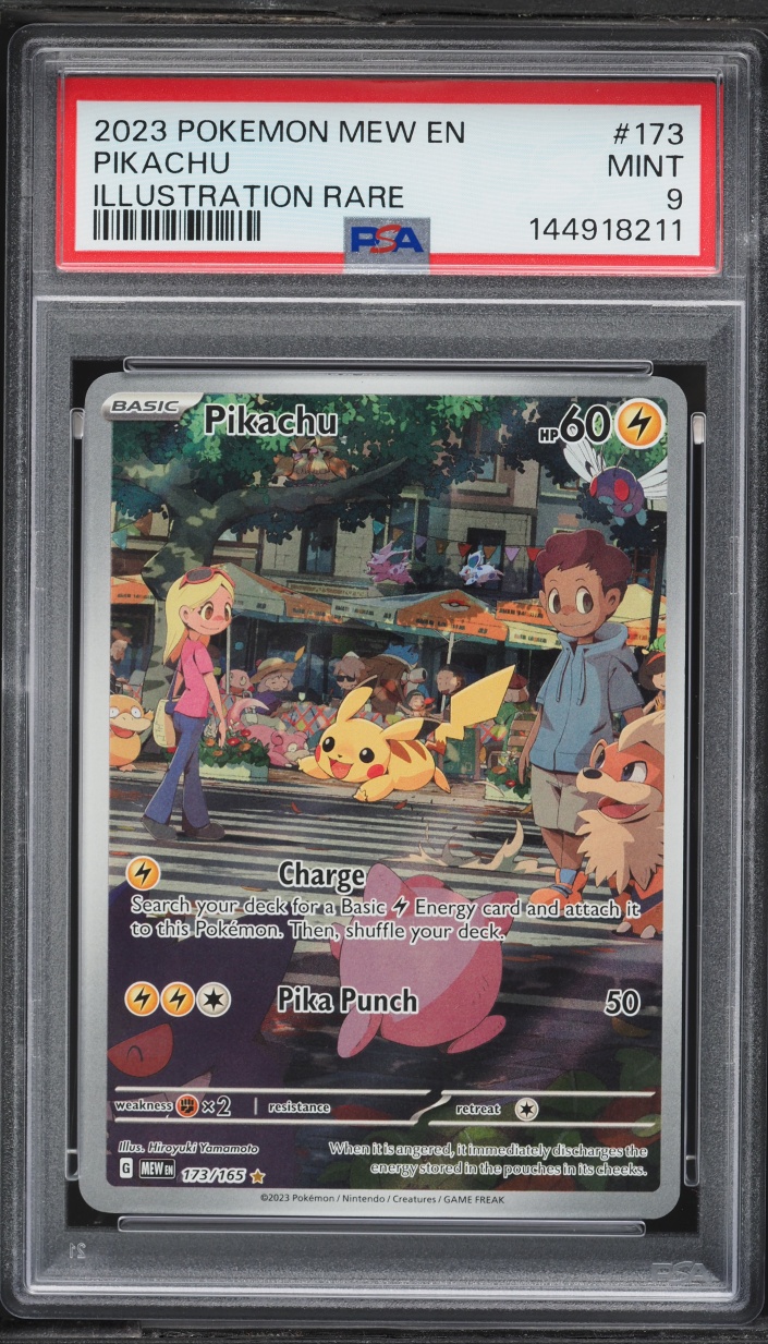 2023 Pokemon Scarlet & Violet 151 IR Pikachu #173 PSA 9 MINT