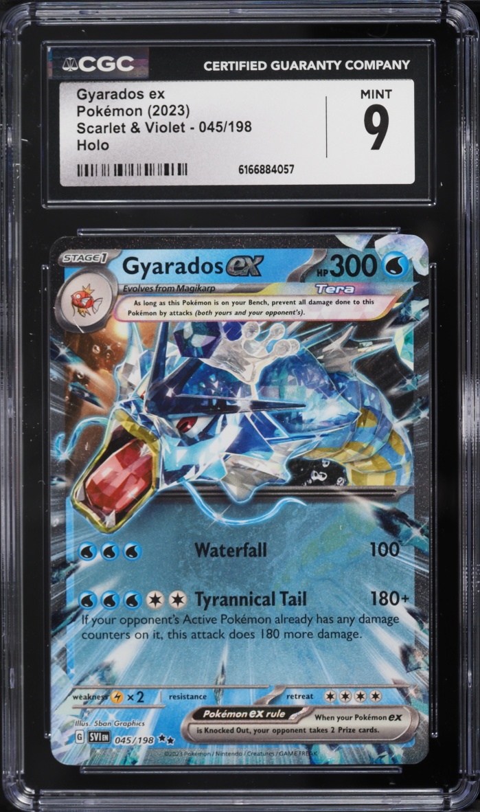 2023 Pokemon Scarlet & Violet Holo Gyarados ex #45 CGC 9 MINT