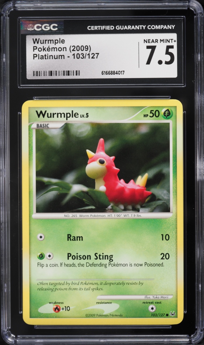 2009 Pokemon Platinum Wurmple #103 CGC 7.5 NRMT+