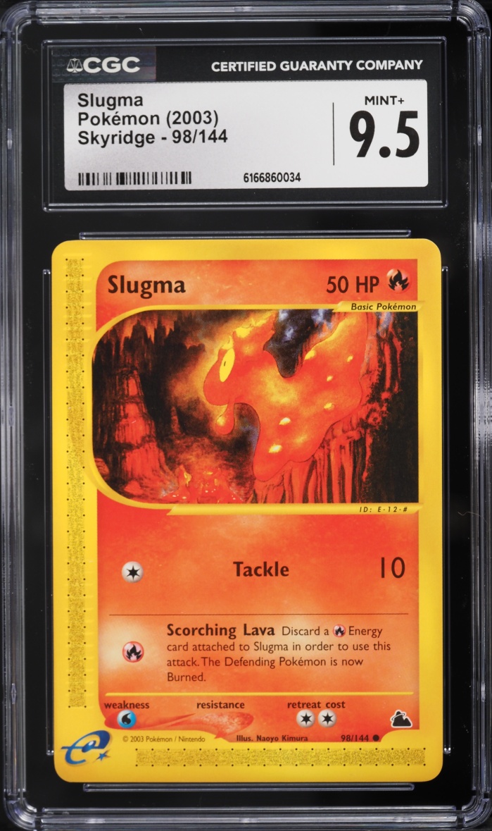 2003 Pokemon Skyridge Slugma #98 CGC 9.5 MINT+